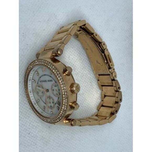 Michael Kors MK5491 Women's Watch Chronograph Rose Gold Analog 38mm Quartz D203 - Picture 7 of 9